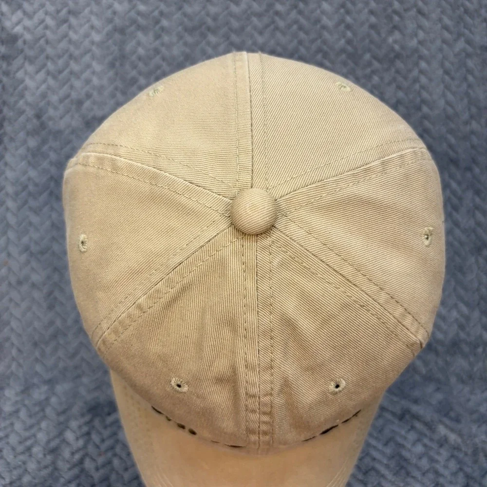 Magness Toyota Buick Harrison AR Hat Tan Khaki Embroidered Logo Dad Cap 0778